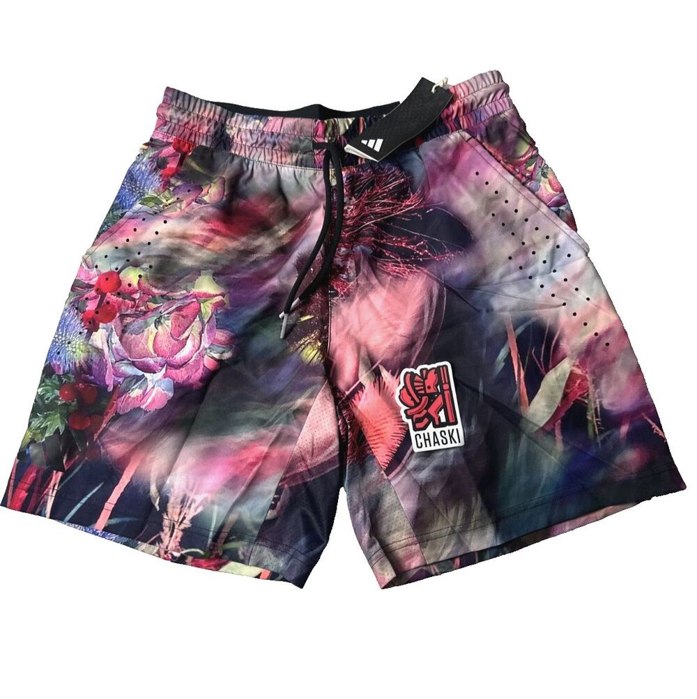 Adidas Melbourne Ergo Tennis Graphic  7" Shorts Floral Graphic Men Small HT7212